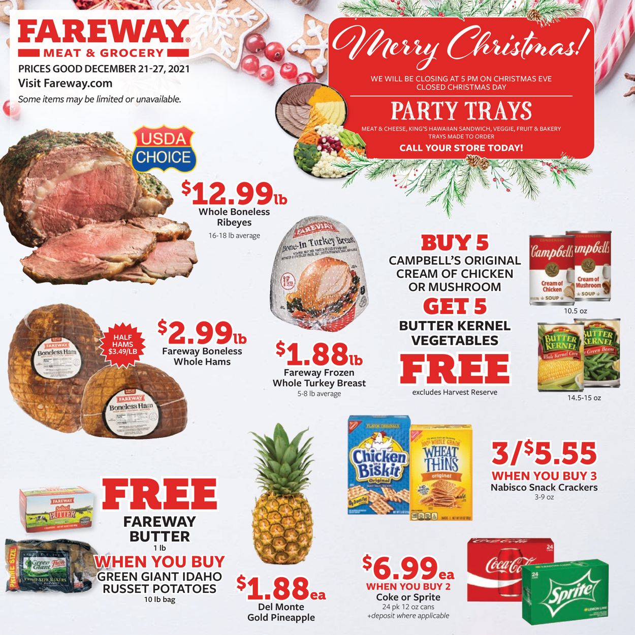 Fareway CHRISTMAS 2021 Weekly Ad Circular - valid 12/21-12/27/2021