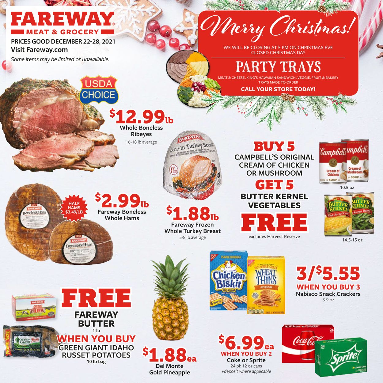Fareway CHRISTMAS 2021 Weekly Ad Circular - valid 12/22-12/28/2021
