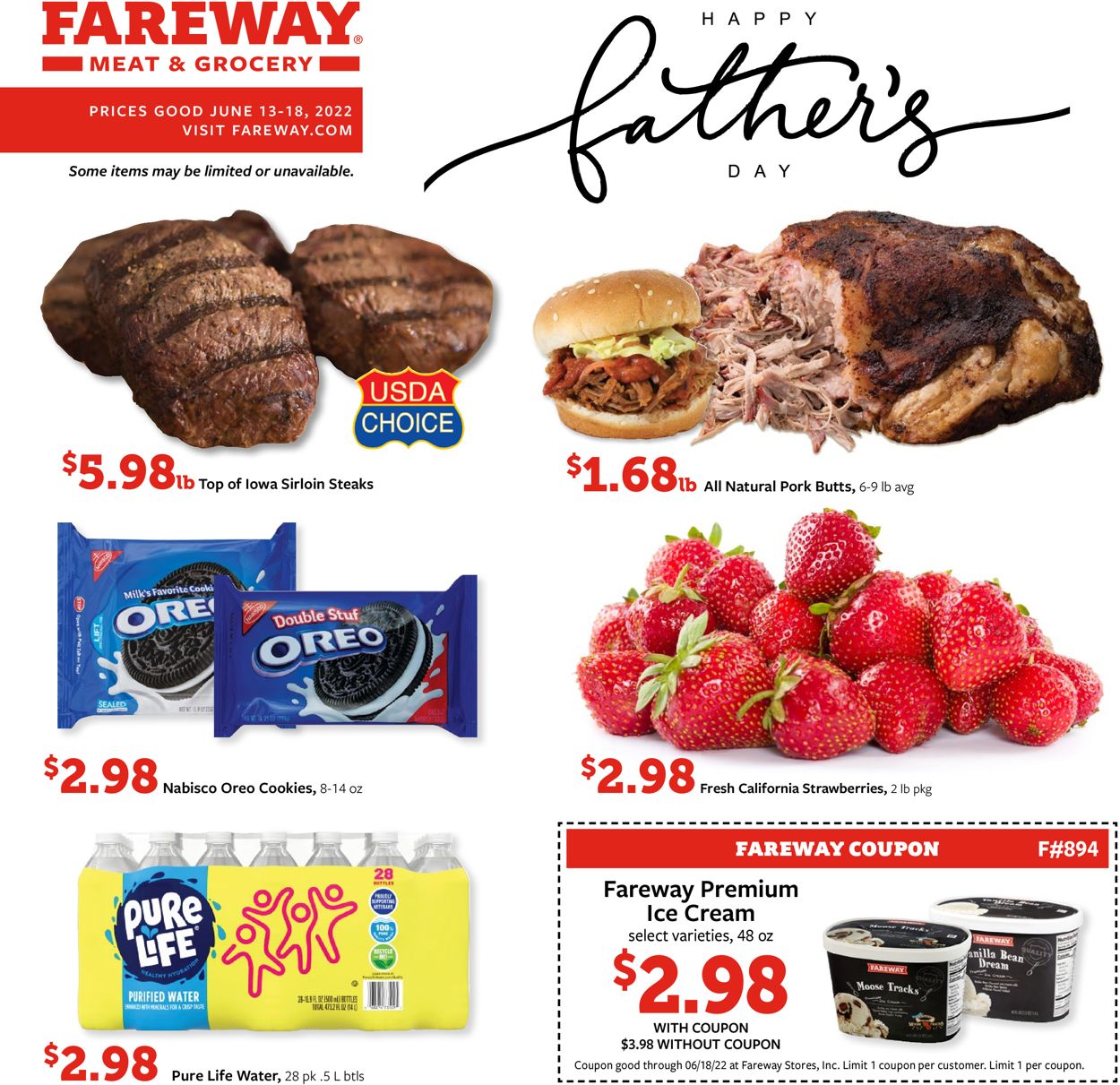 Fareway Weekly Ad Circular - valid 06/13-06/18/2022