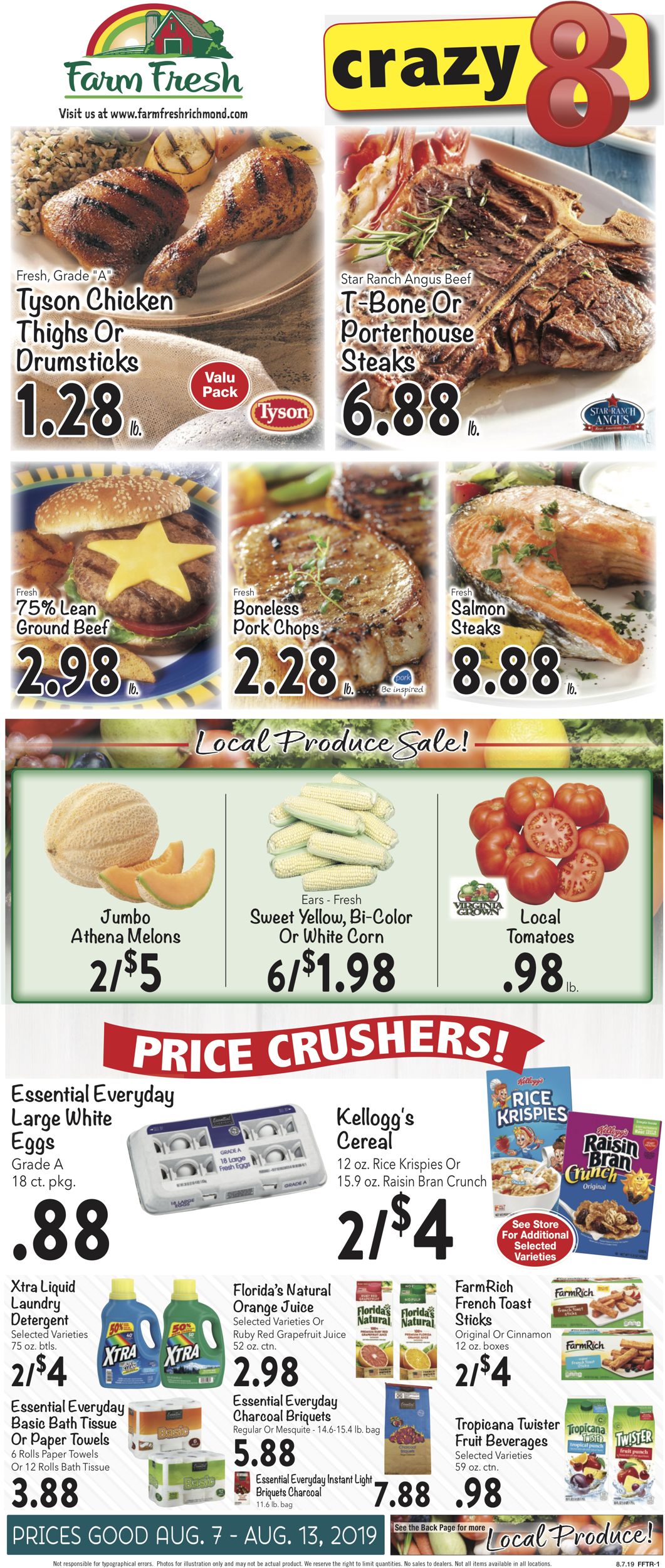 Farm Fresh Weekly Ad Circular - valid 08/07-08/13/2019 (Page 3)