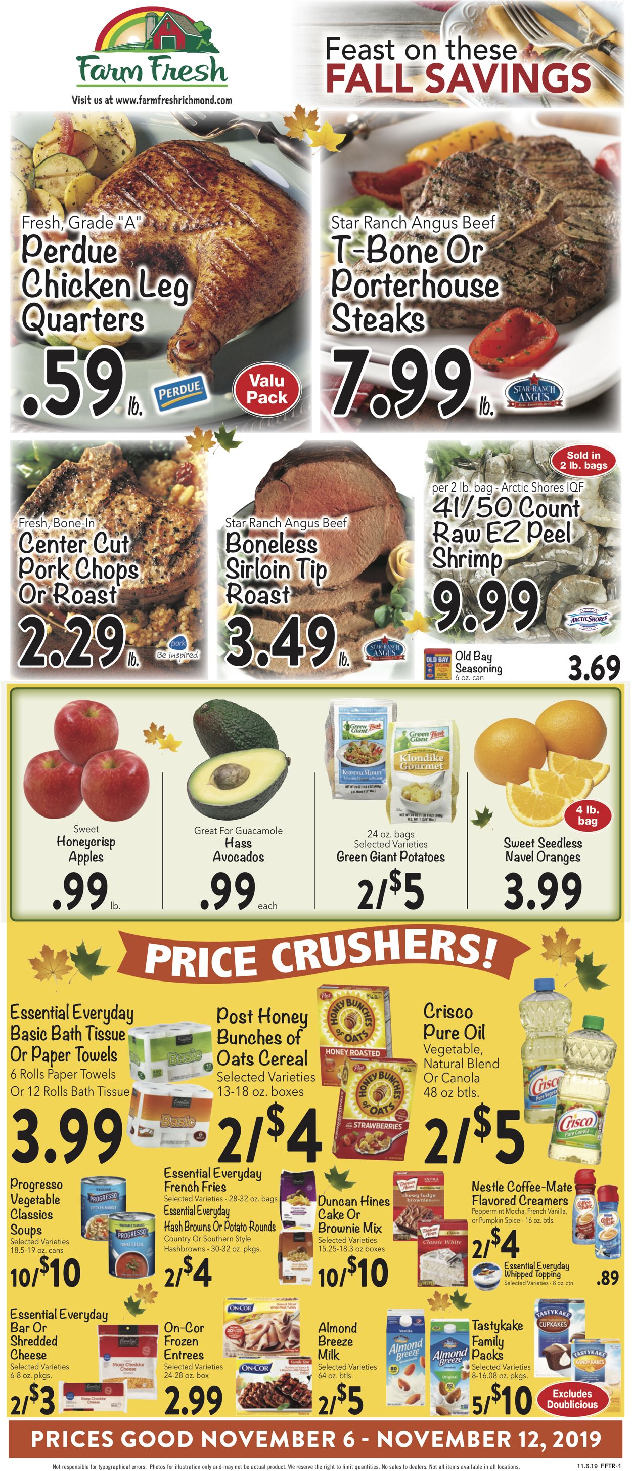 Farm Fresh Weekly Ad Circular - valid 11/06-11/12/2019