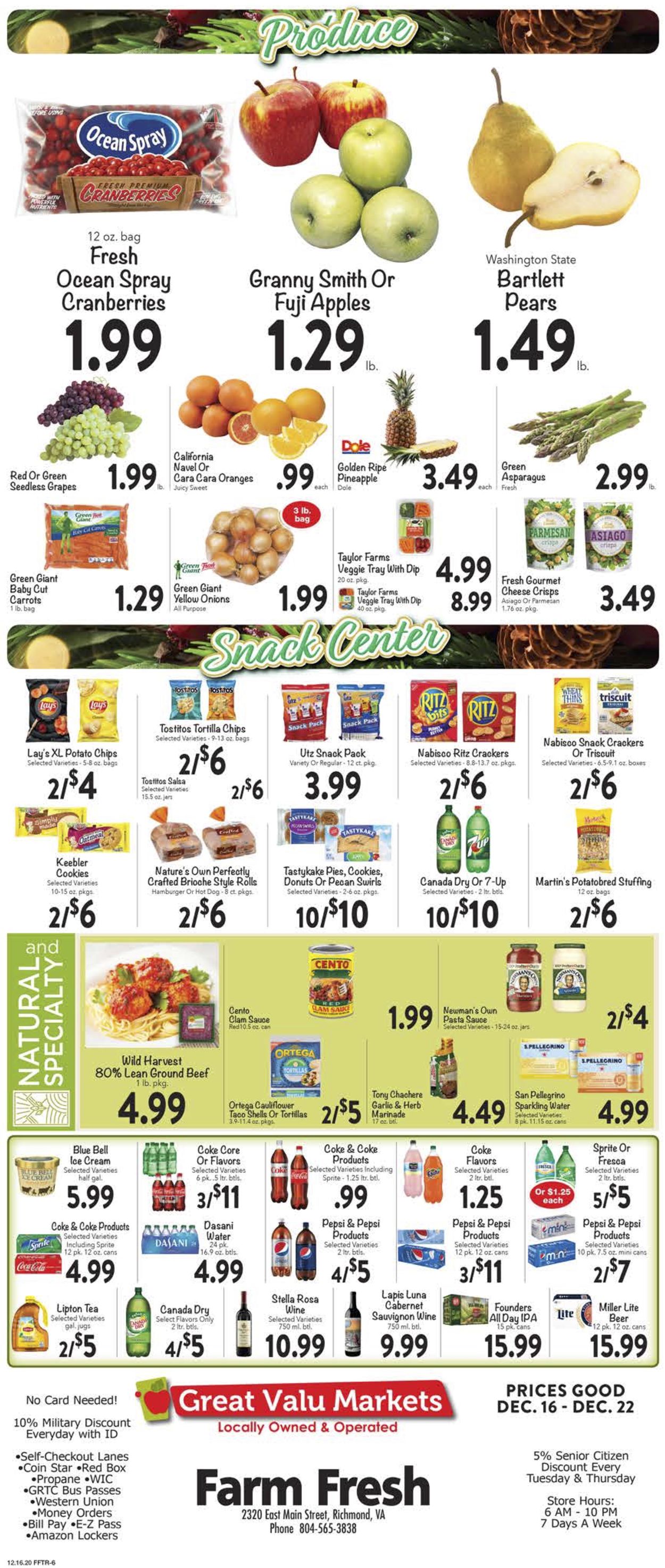 Farm Fresh Weekly Ad Circular - valid 12/16-12/22/2020 (Page 6)