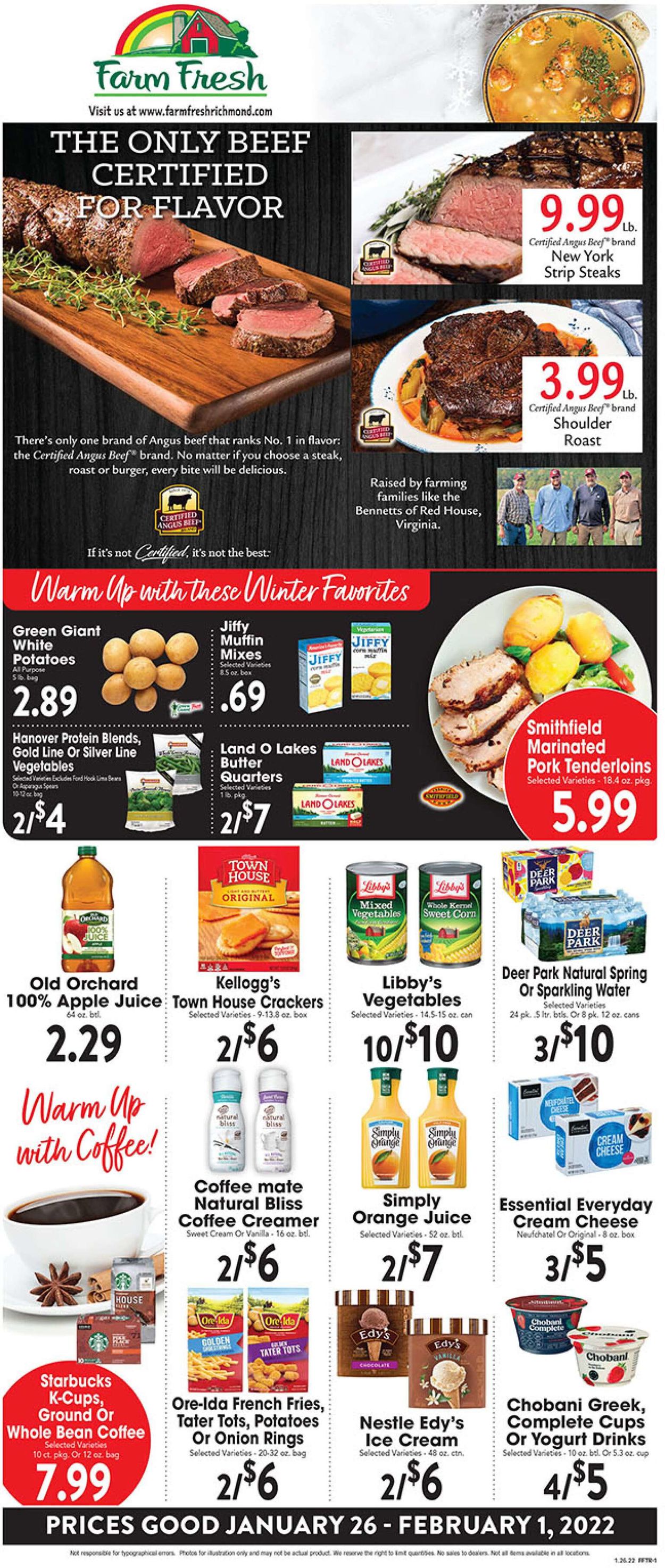 Farm Fresh Weekly Ad Circular - valid 01/26-02/01/2022
