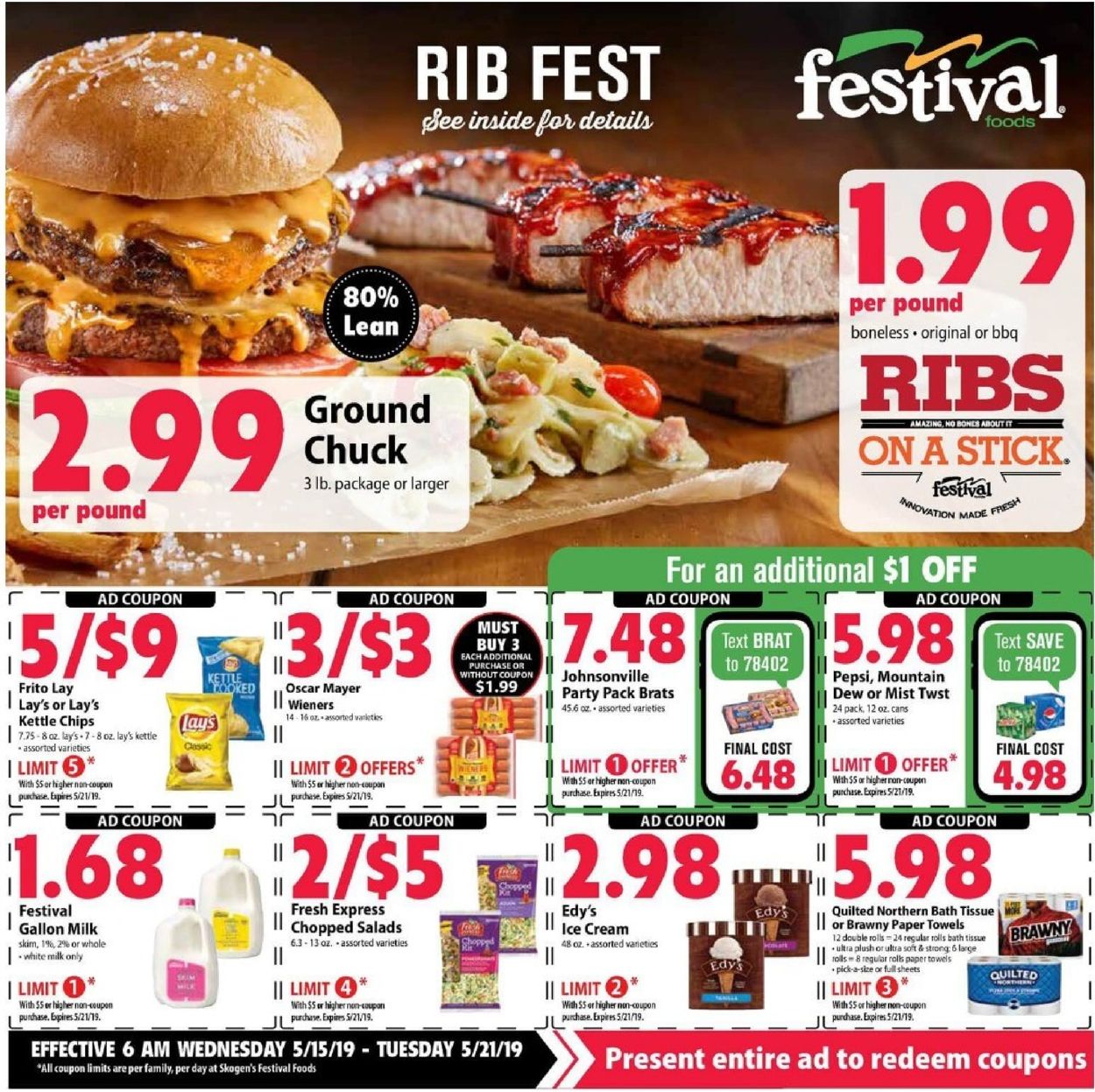 Festival Foods Ad Circular 05/15 05/21/2019 Rabato