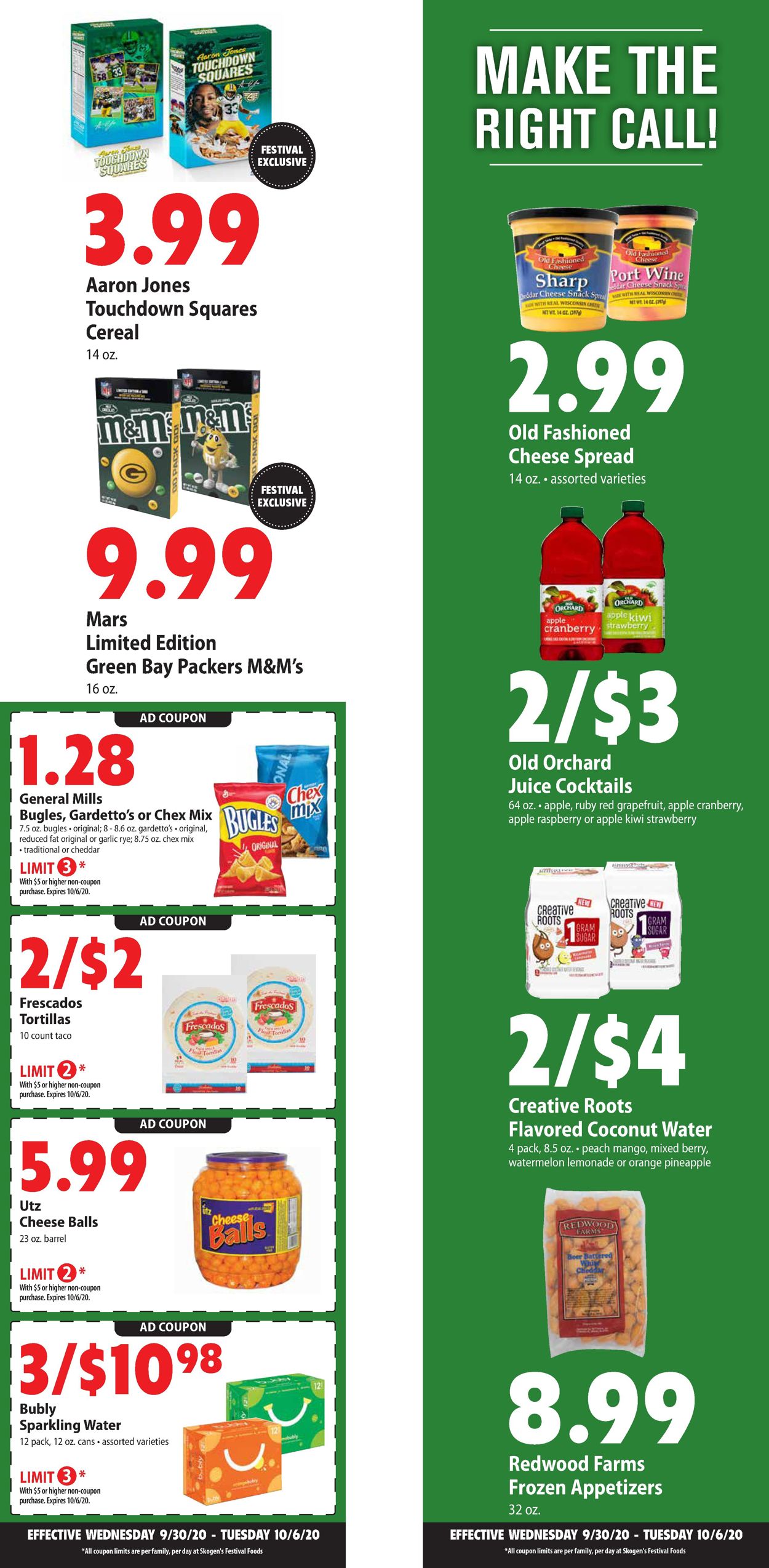 Festival Foods Weekly Ad Circular - valid 09/30-10/13/2020 (Page 3)