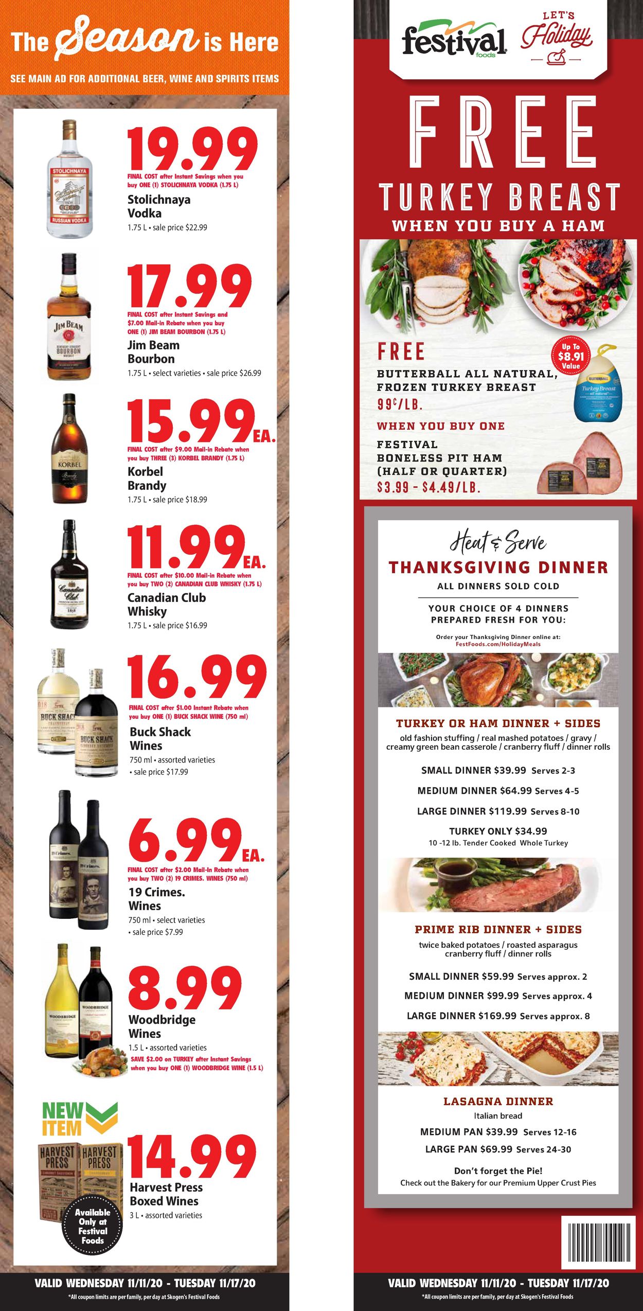 Festival Foods Weekly Ad Circular - valid 11/11-11/17/2020 (Page 2)