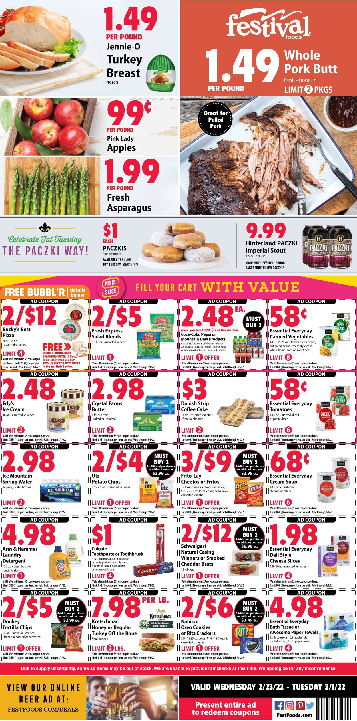 Festival Foods Weekly Ad Circular - valid 02/23-03/01/2022