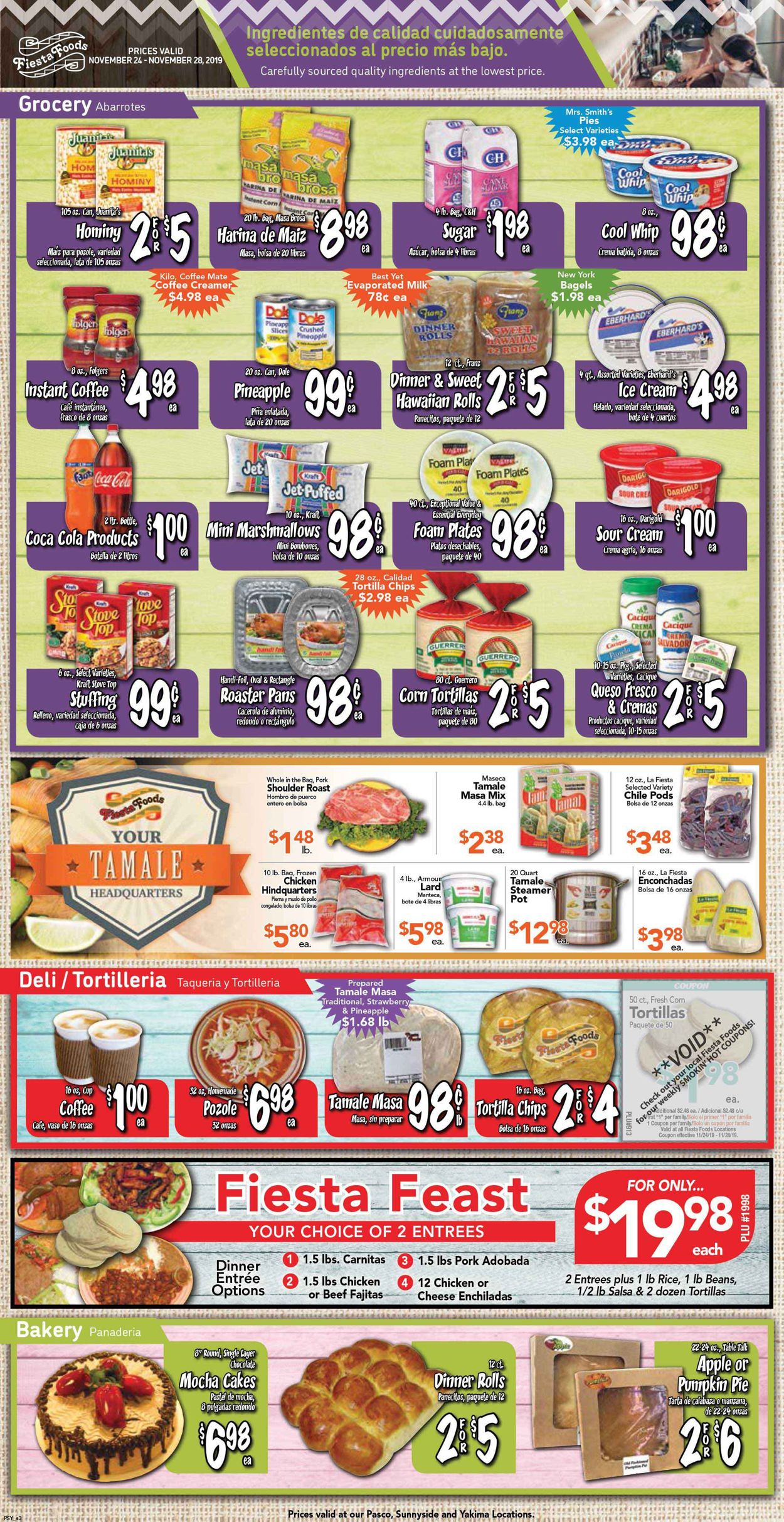 Fiesta Foods SuperMarkets Weekly Ad Circular - valid 11/24-11/28/2019