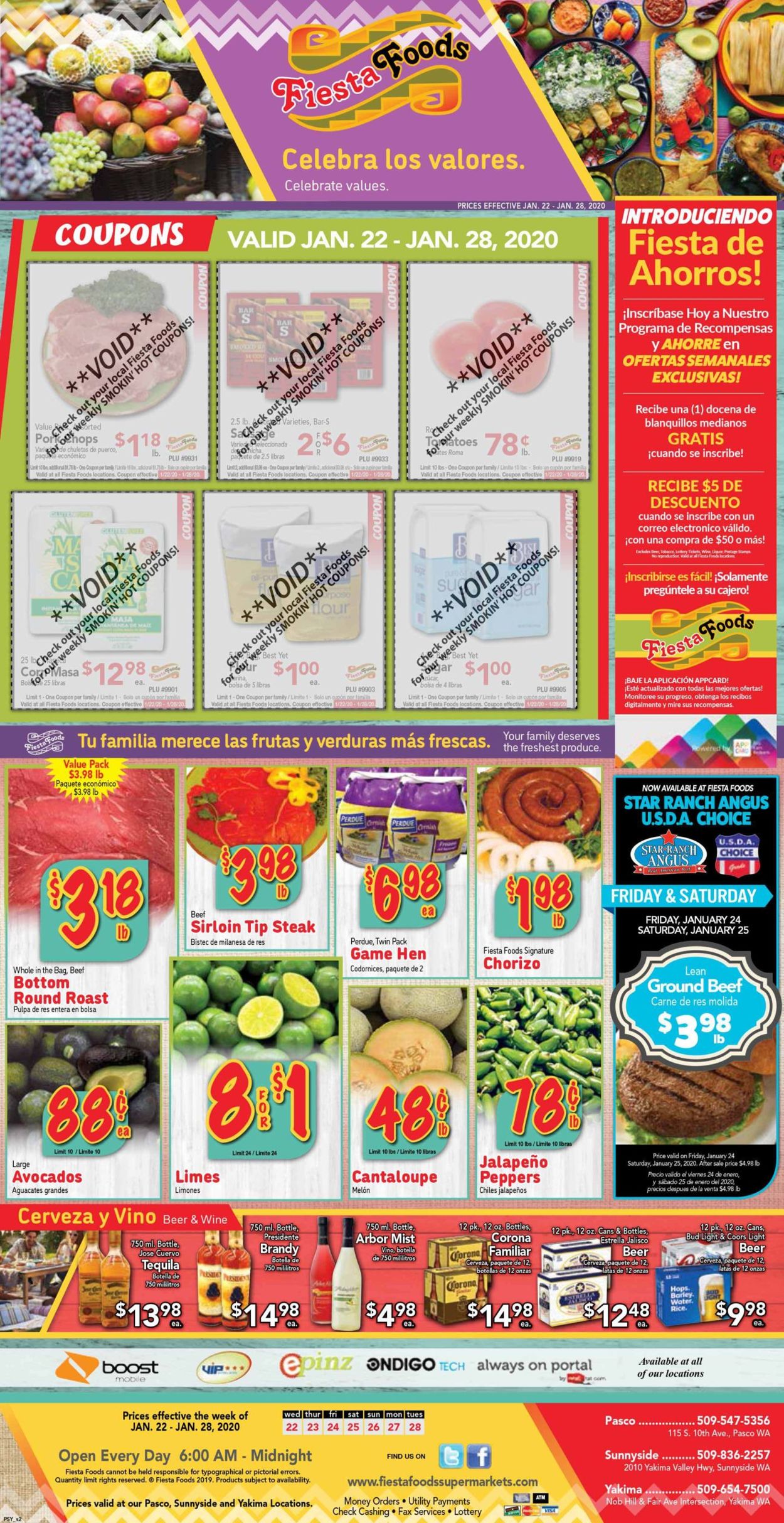 Fiesta Foods SuperMarkets Weekly Ad Circular - valid 01/22-01/28/2020