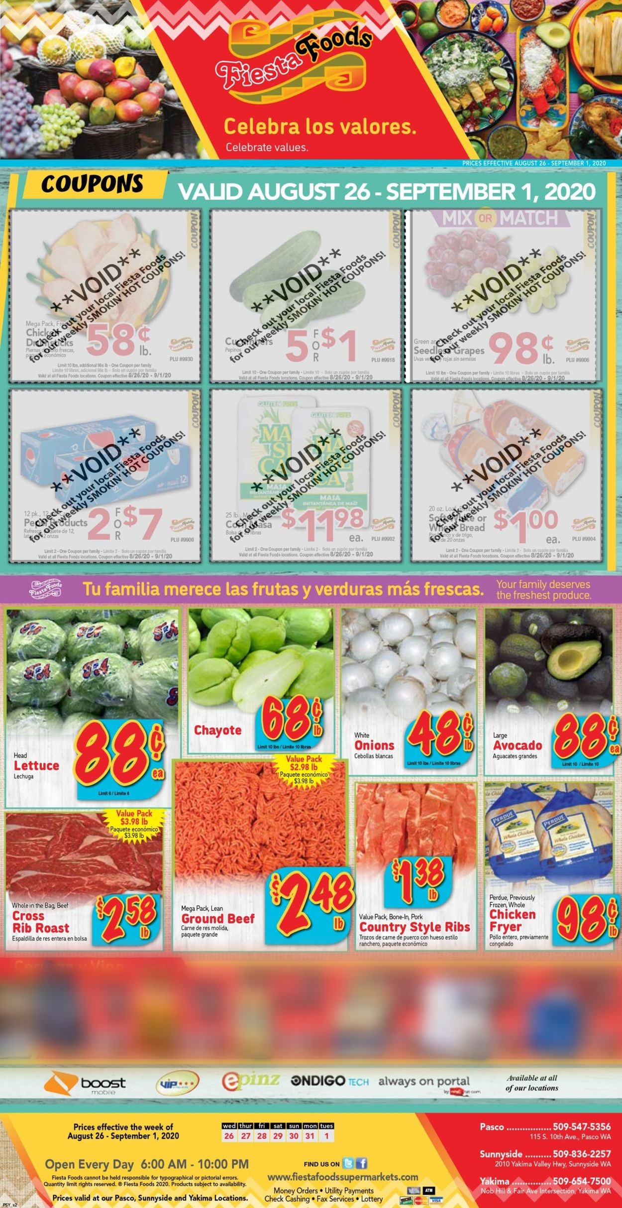 Fiesta Foods SuperMarkets Weekly Ad Circular - valid 08/26-09/01/2020