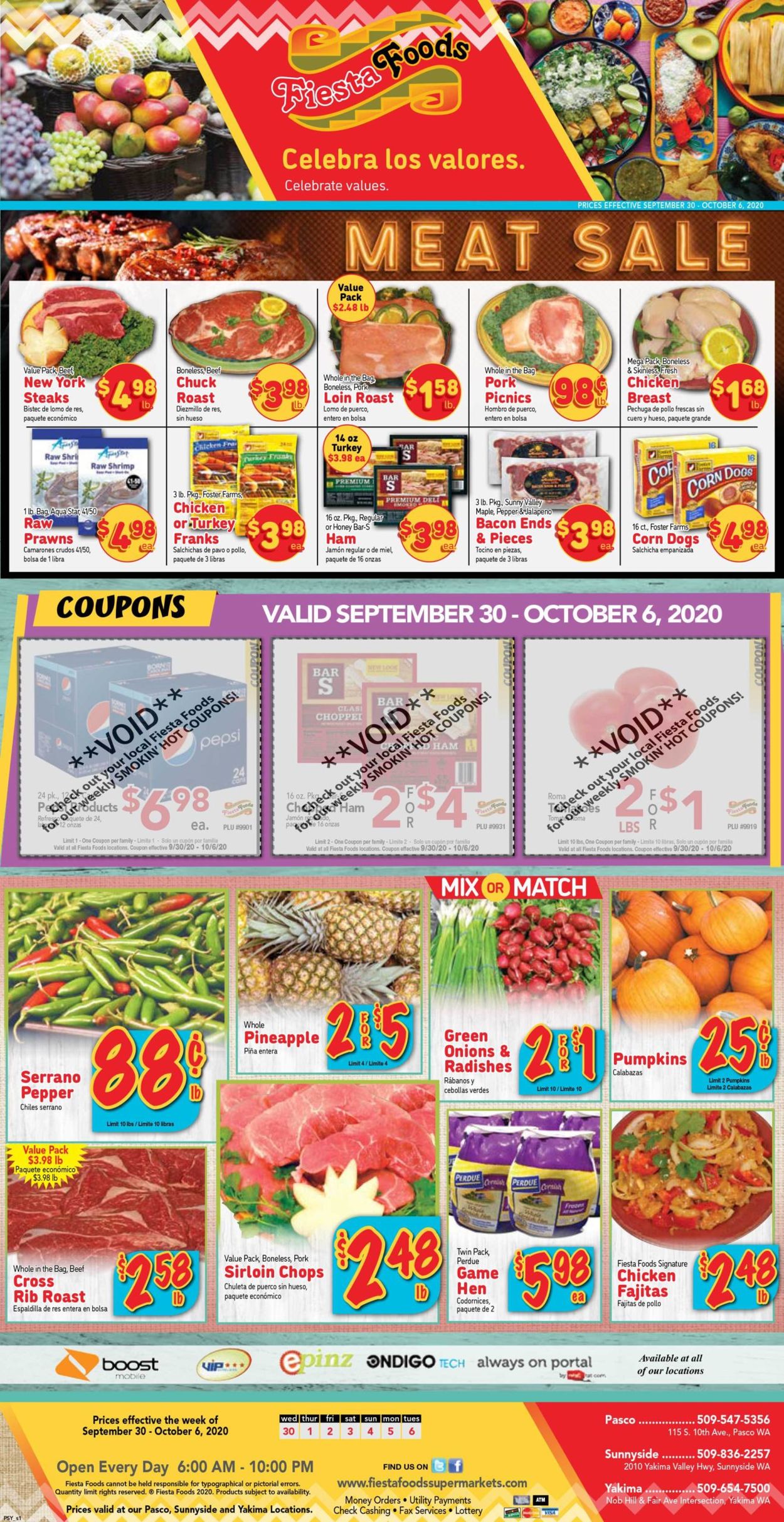 Fiesta Foods SuperMarkets Weekly Ad Circular - valid 09/30-10/06/2020
