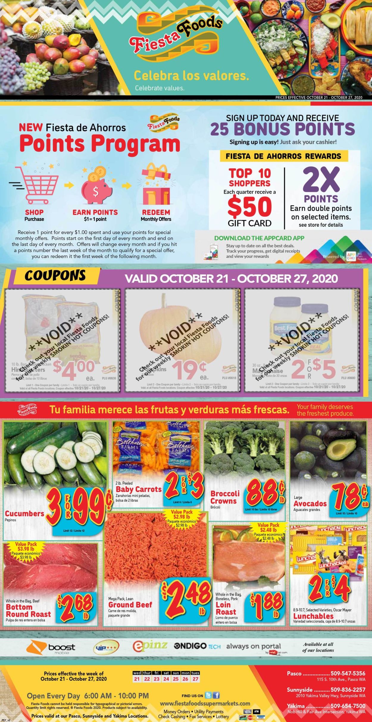 Fiesta Foods SuperMarkets Weekly Ad Circular - valid 10/21-10/27/2020