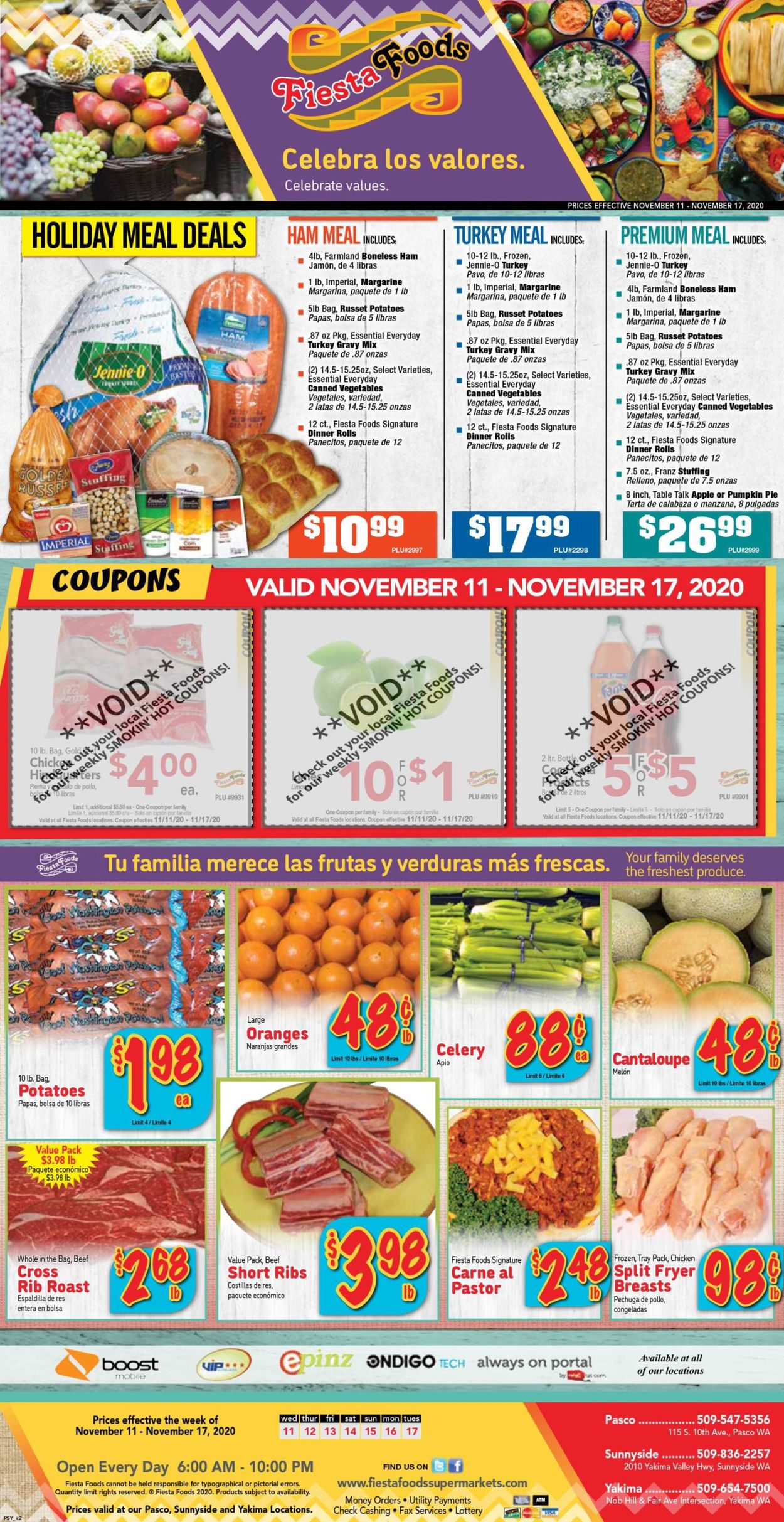 Fiesta Foods SuperMarkets Weekly Ad Circular - valid 11/11-11/17/2020