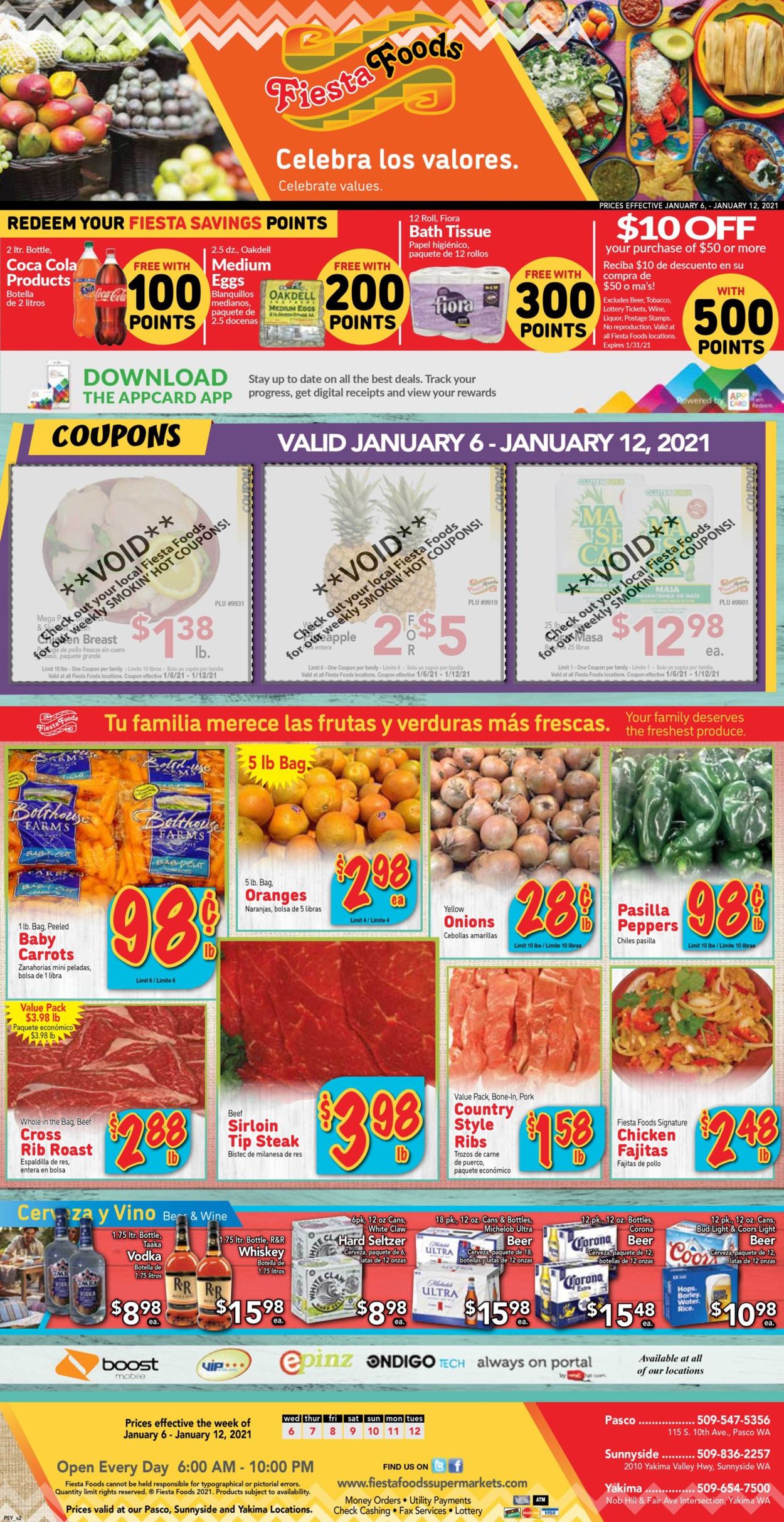 Fiesta Foods SuperMarkets Weekly Ad Circular - valid 01/06-01/12/2021