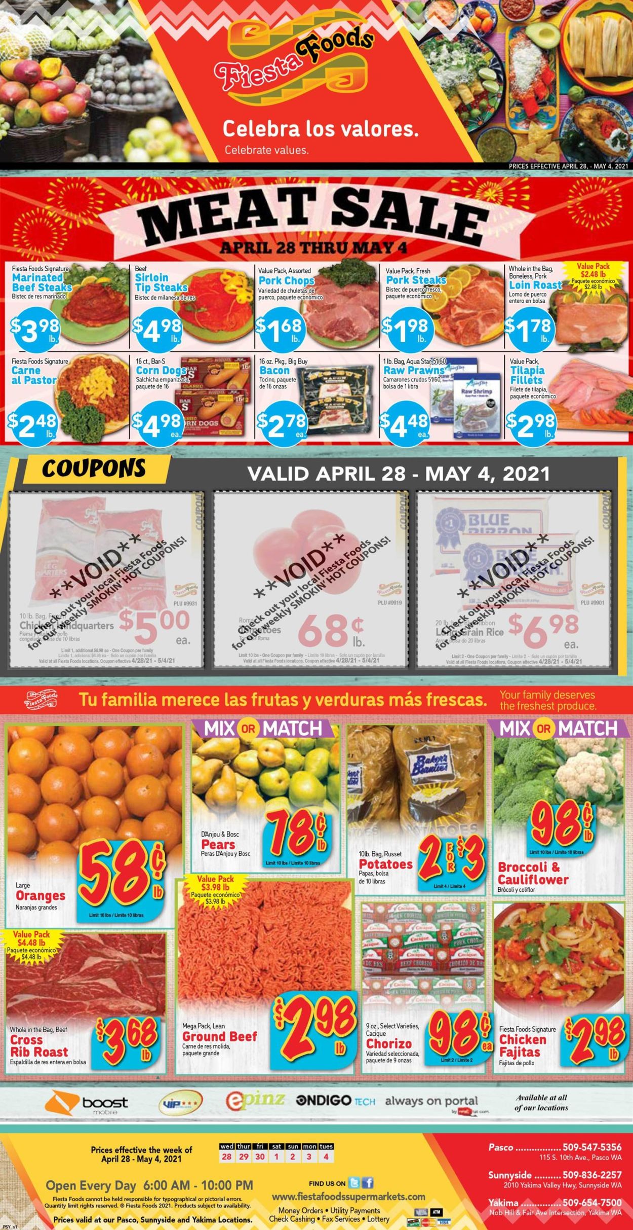 Fiesta Foods SuperMarkets Weekly Ad Circular - valid 04/28-05/04/2021