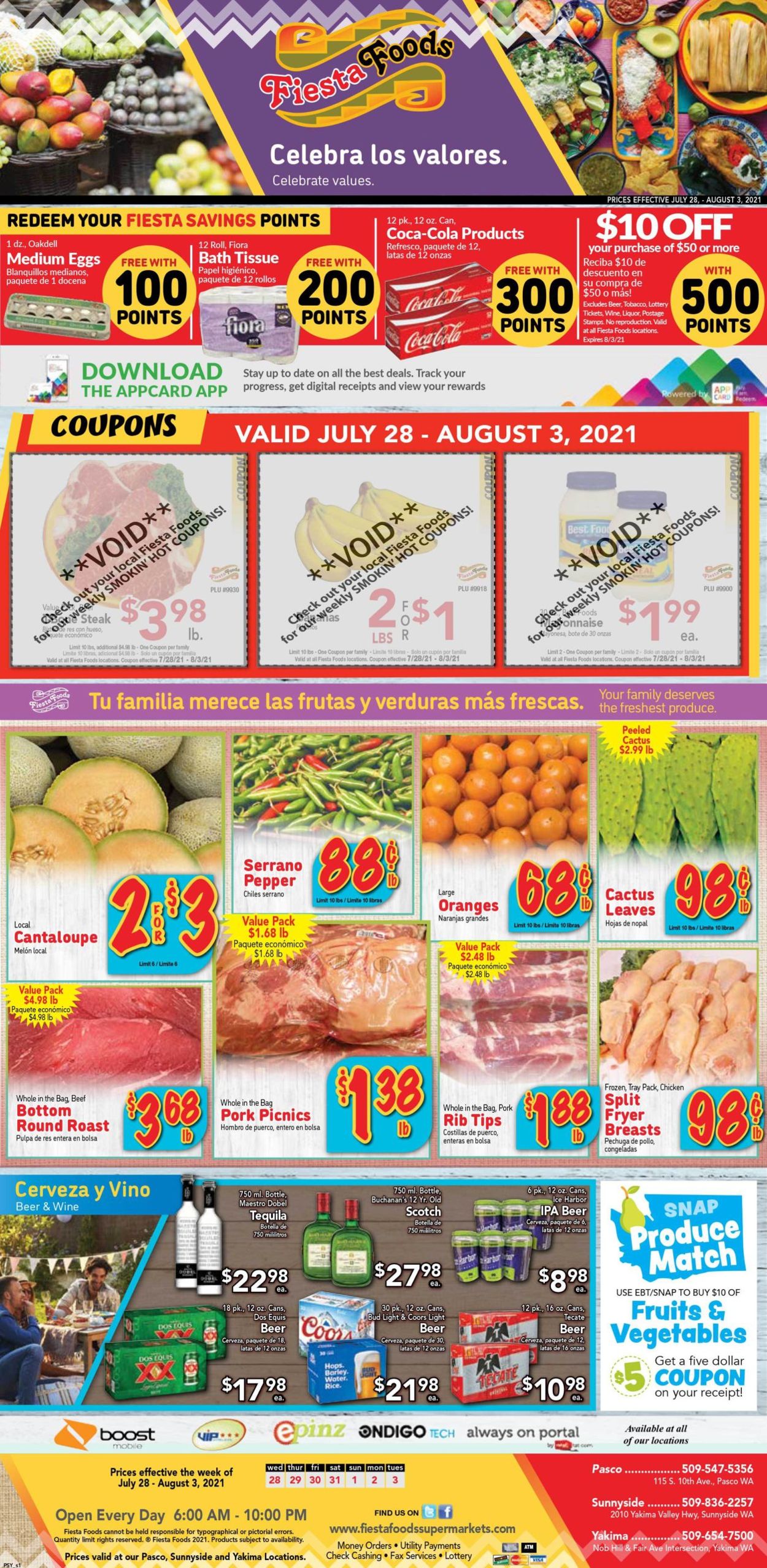Fiesta Foods SuperMarkets Weekly Ad Circular - valid 07/28-08/03/2021