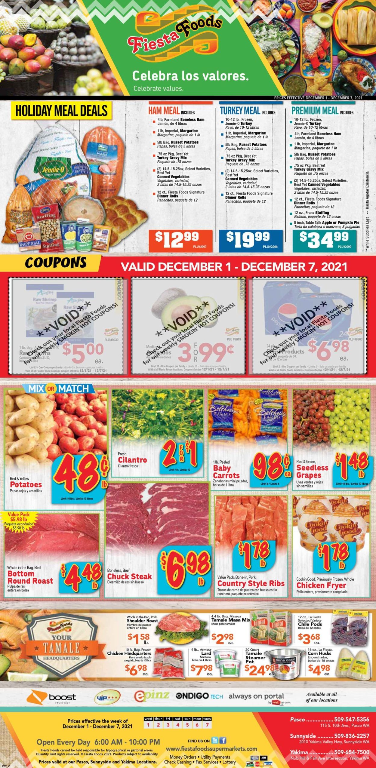 Fiesta Foods SuperMarkets Weekly Ad Circular - valid 12/01-12/07/2021