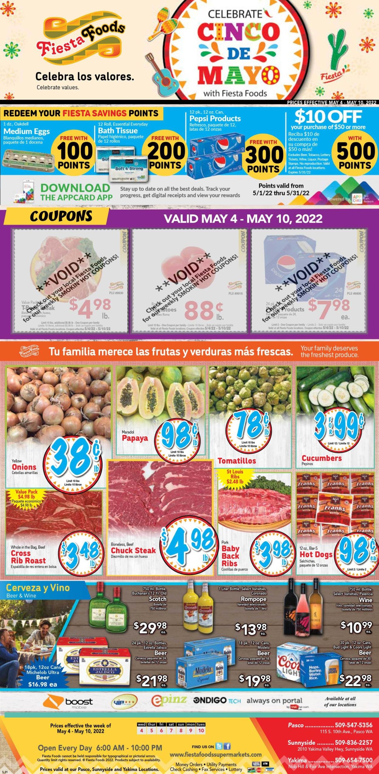 Fiesta Foods SuperMarkets Weekly Ad Circular - valid 05/04-05/10/2022