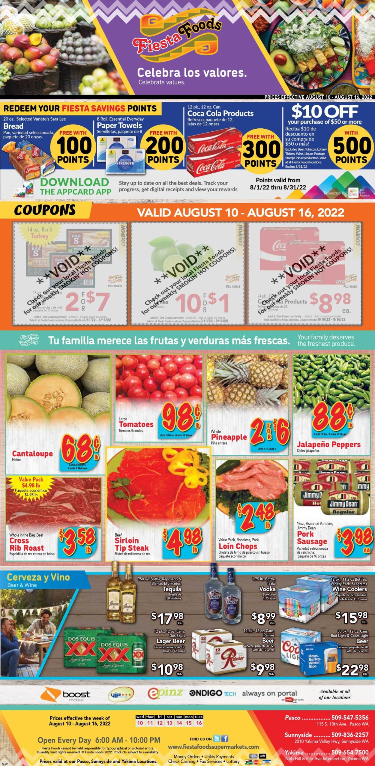 Fiesta Foods SuperMarkets Weekly Ad Circular - valid 08/10-08/16/2022