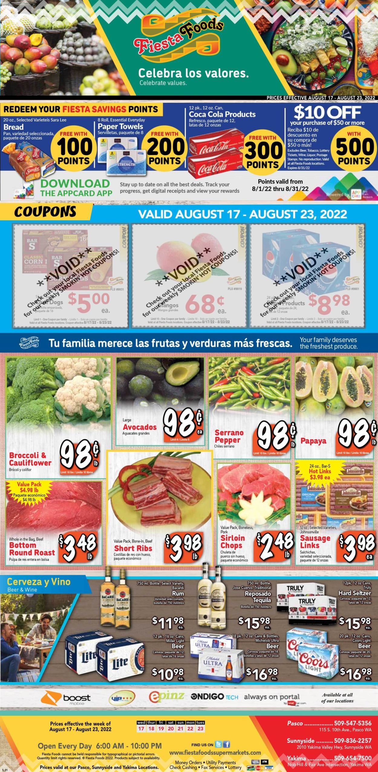 Fiesta Foods SuperMarkets Weekly Ad Circular - valid 08/17-08/23/2022 (Page 2)