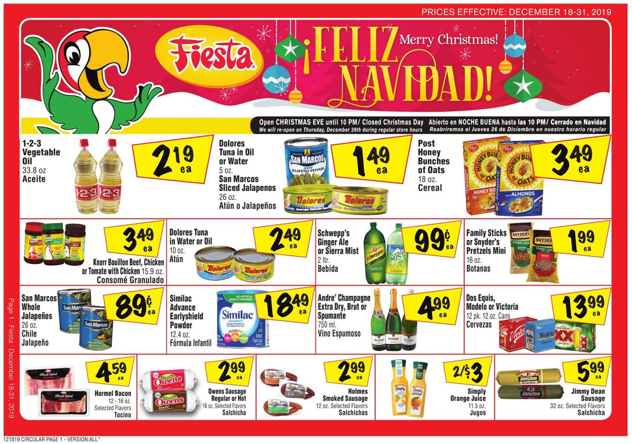 Fiesta Mart - Christmas Ad 2019 Weekly Ad Circular - valid 12/18-12/31/2019