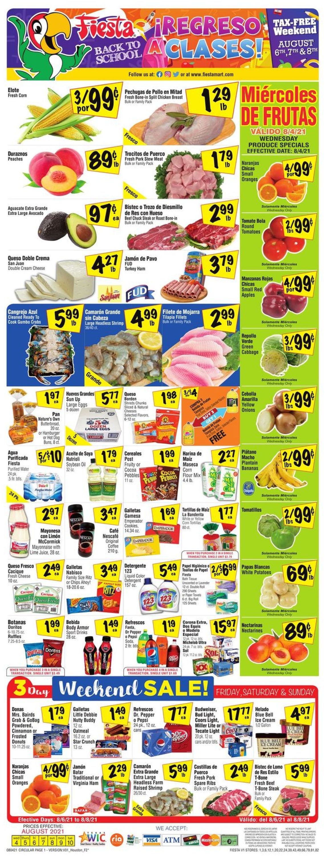 Fiesta Mart Weekly Ad Circular - valid 08/04-08/10/2021