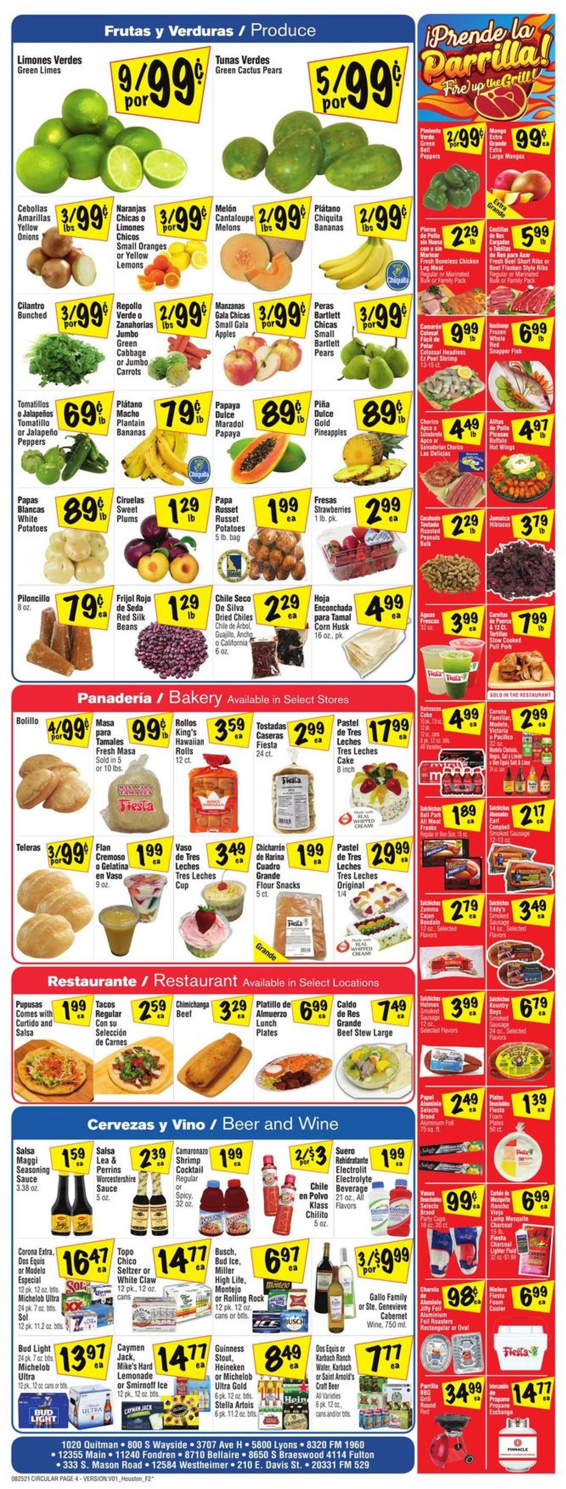Fiesta Mart Weekly Ad Circular - valid 08/25-08/31/2021 (Page 4)