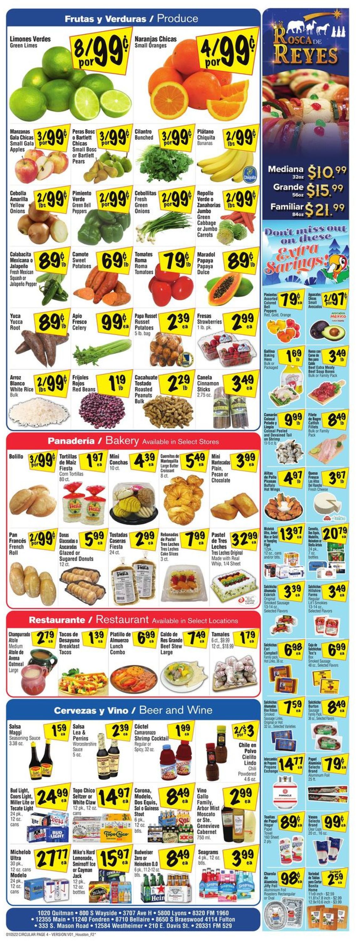 Fiesta Mart Weekly Ad Circular - valid 01/05-01/11/2022 (Page 4)