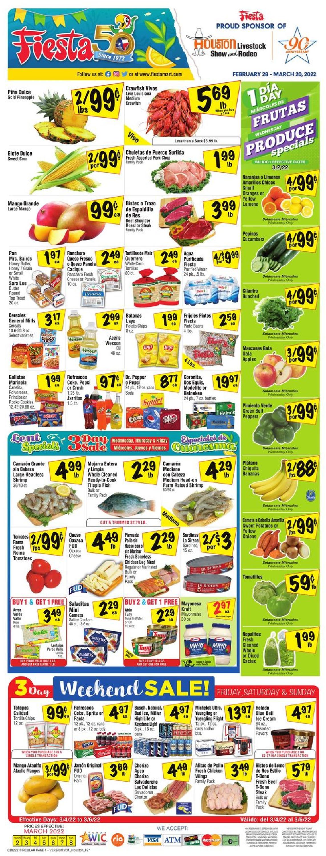 Fiesta Mart Weekly Ad Circular - valid 03/02-03/08/2022