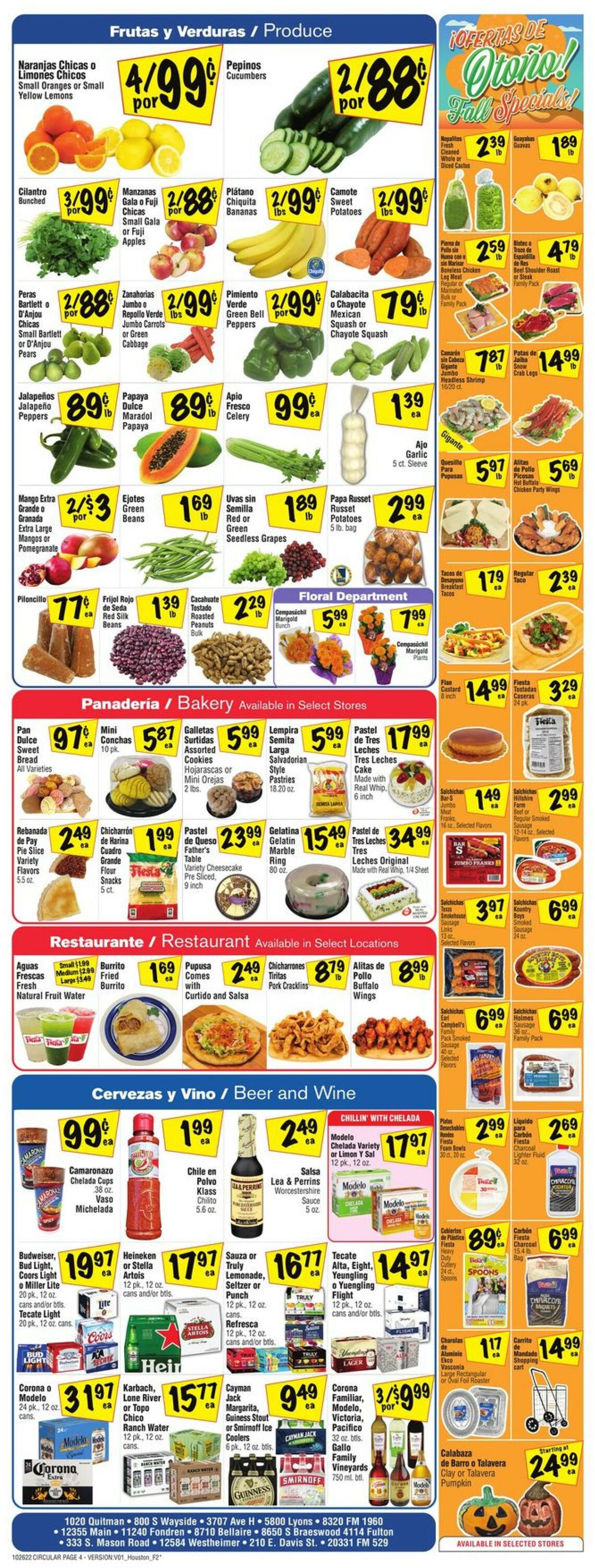 Fiesta Mart Weekly Ad Circular - valid 10/26-11/01/2022 (Page 4)