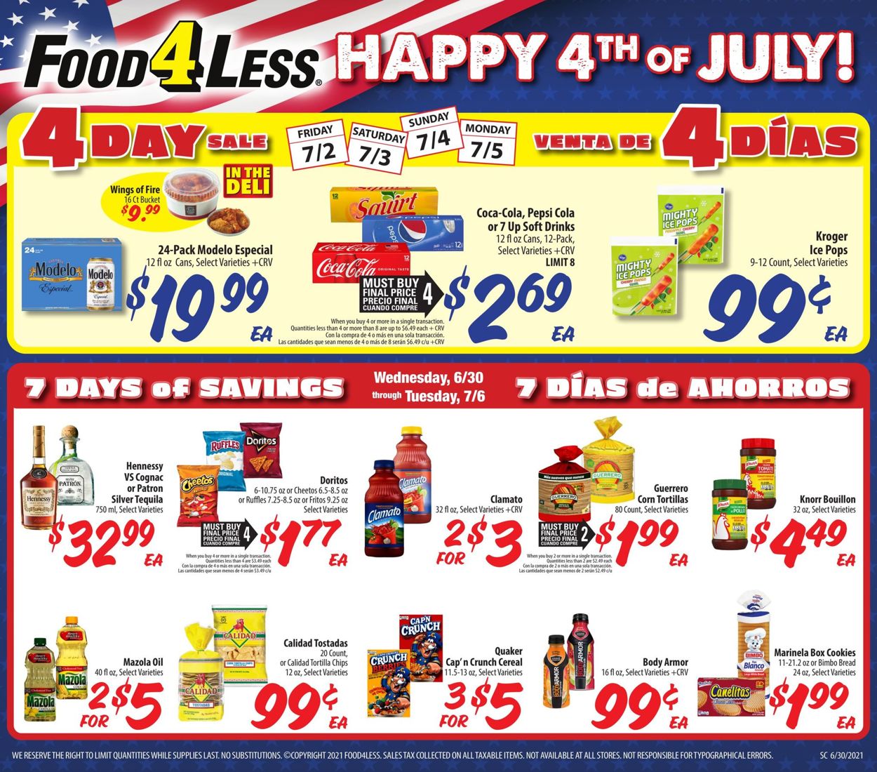 Food 4 Less Weekly Ad Circular - valid 06/30-07/06/2021 (Page 2)