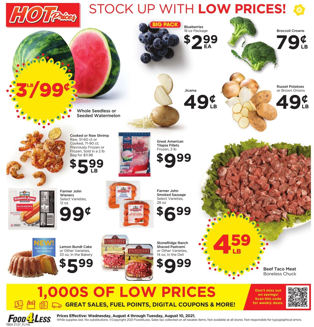 Food 4 Less Weekly Ad Circular - valid 08/04-08/10/2021 (Page 4)
