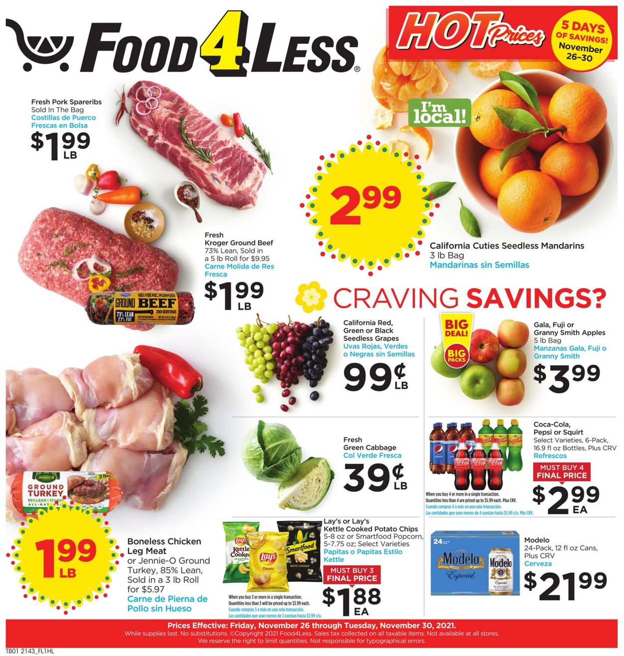 Food 4 Less Weekly Ad Circular - valid 11/26-11/30/2021