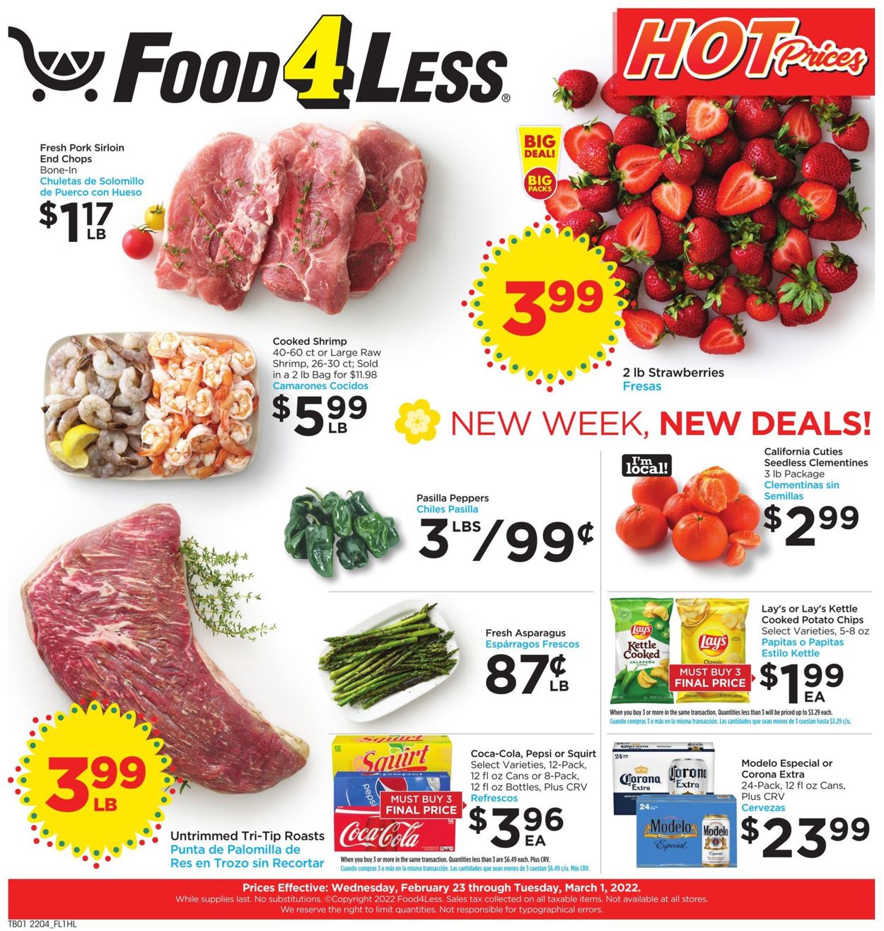 Food 4 Less Weekly Ad Circular - valid 02/23-03/01/2022