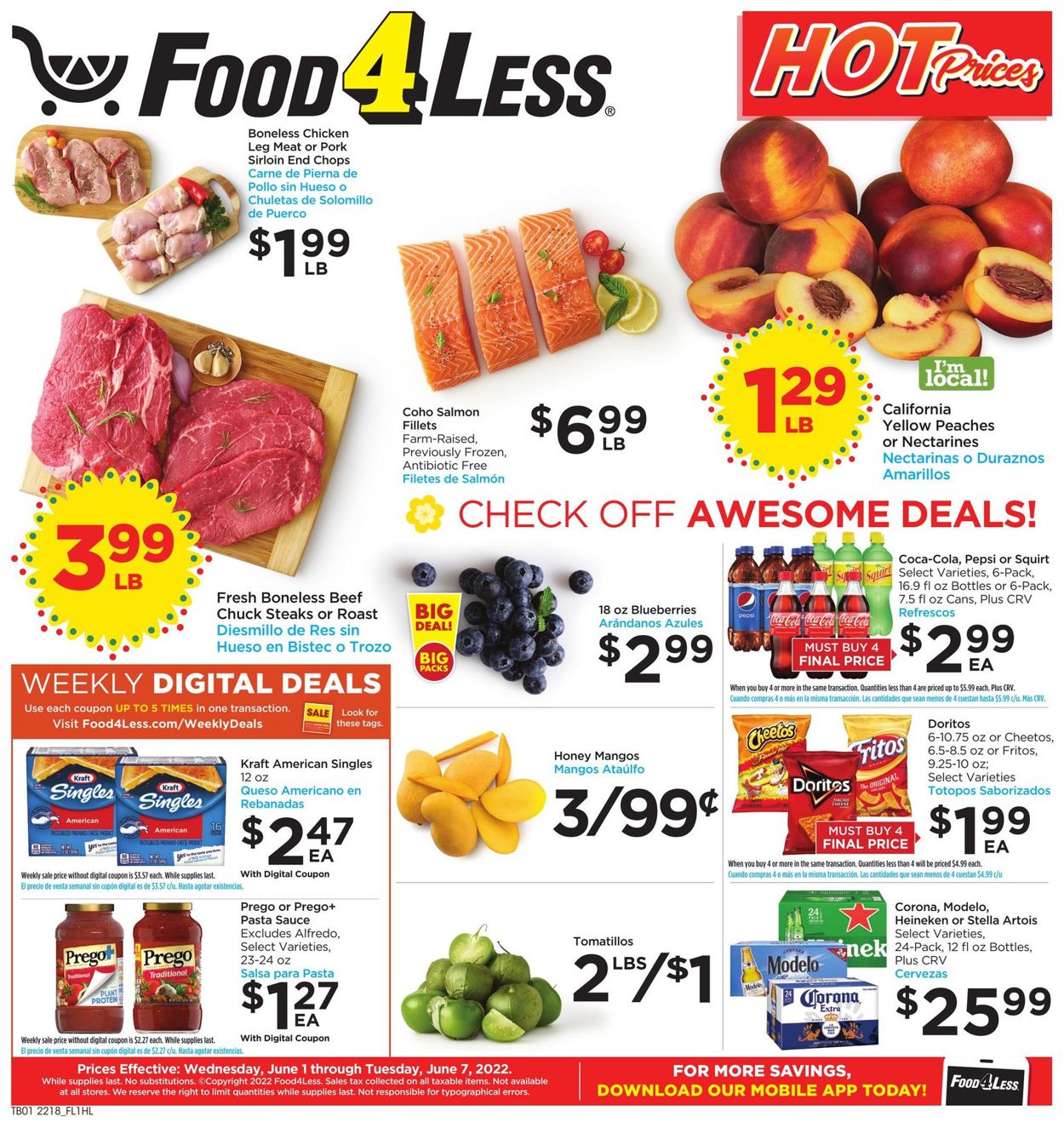 Food 4 Less Weekly Ad Circular - valid 06/01-06/07/2022