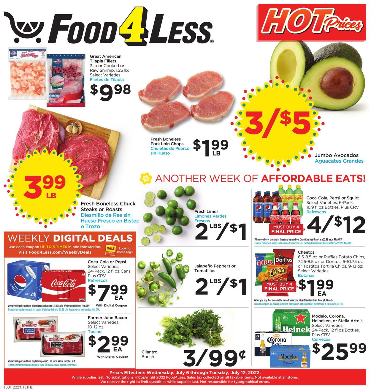 Food 4 Less Weekly Ad Circular - valid 07/06-07/12/2022