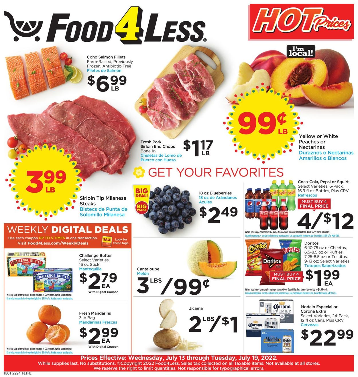 Food 4 Less Weekly Ad Circular - valid 07/13-07/19/2022
