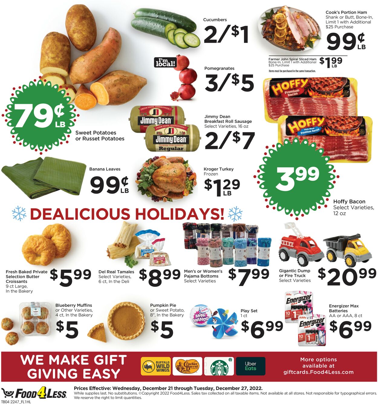 Food 4 Less Weekly Ad Circular - valid 12/21-12/27/2022 (Page 6)