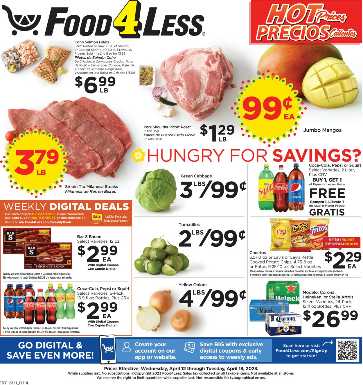 Food 4 Less Weekly Ad Circular - valid 04/12-04/18/2023