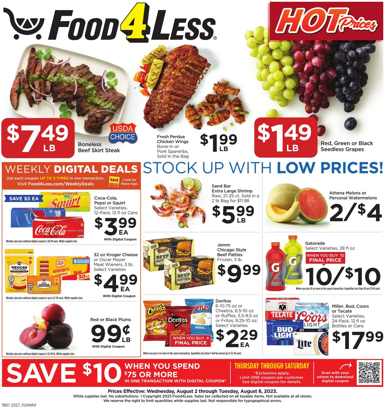 Food 4 Less Weekly Ad Circular - valid 08/02-08/08/2023