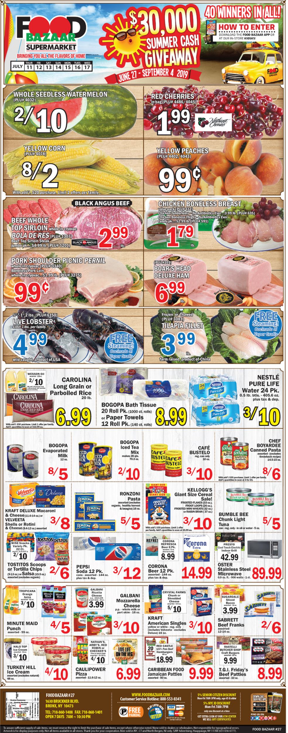 Food Bazaar Weekly Ad Circular - valid 07/11-07/17/2019