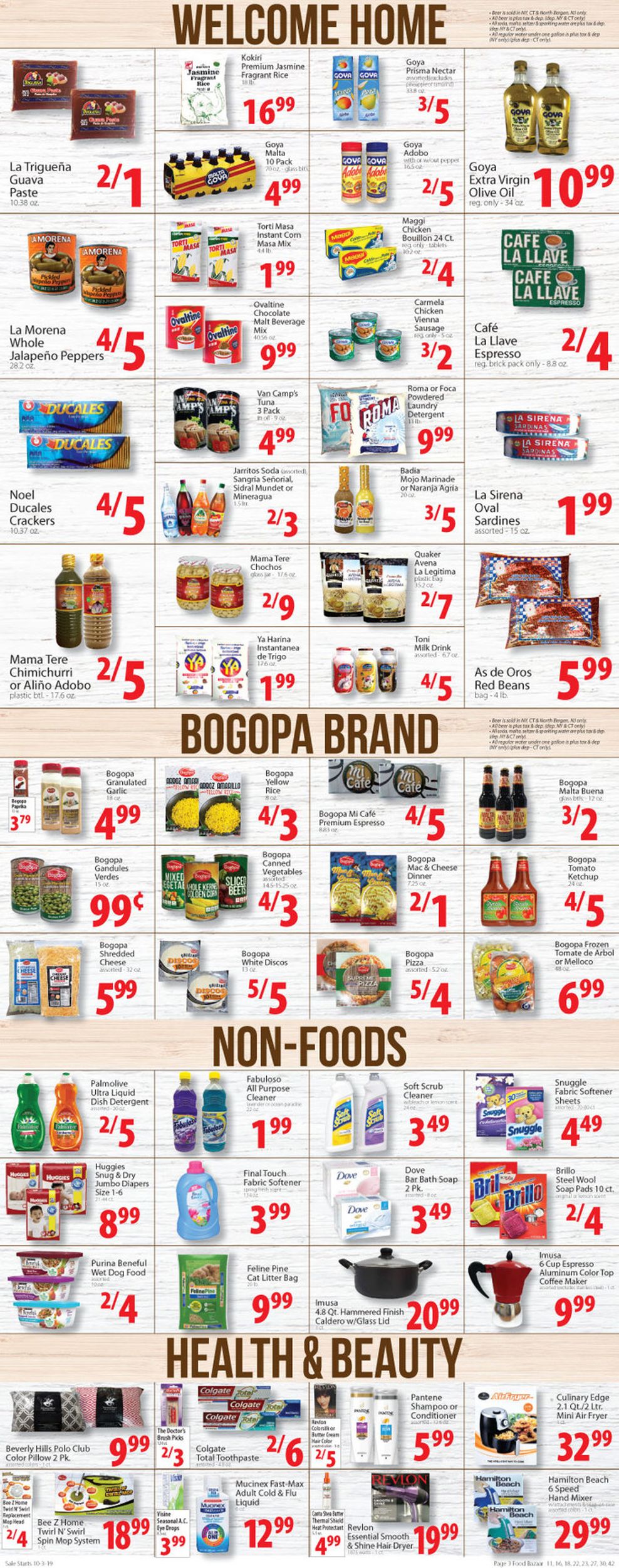 Food Bazaar Weekly Ad Circular - valid 10/03-10/09/2019 (Page 3)