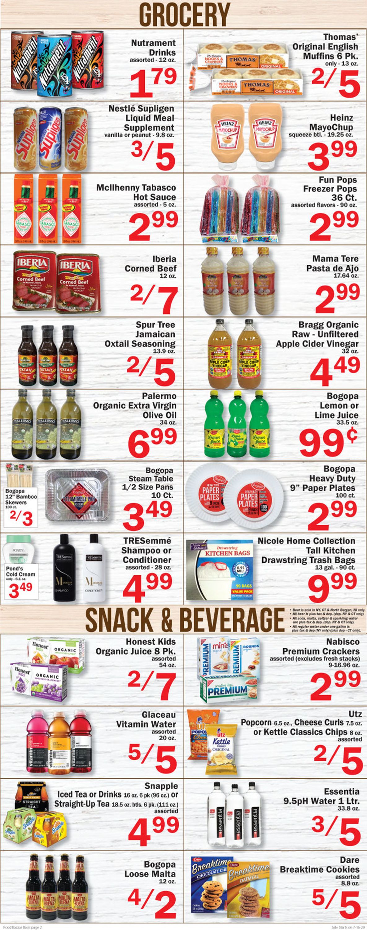 Food Bazaar Weekly Ad Circular - valid 07/16-07/22/2020 (Page 2)