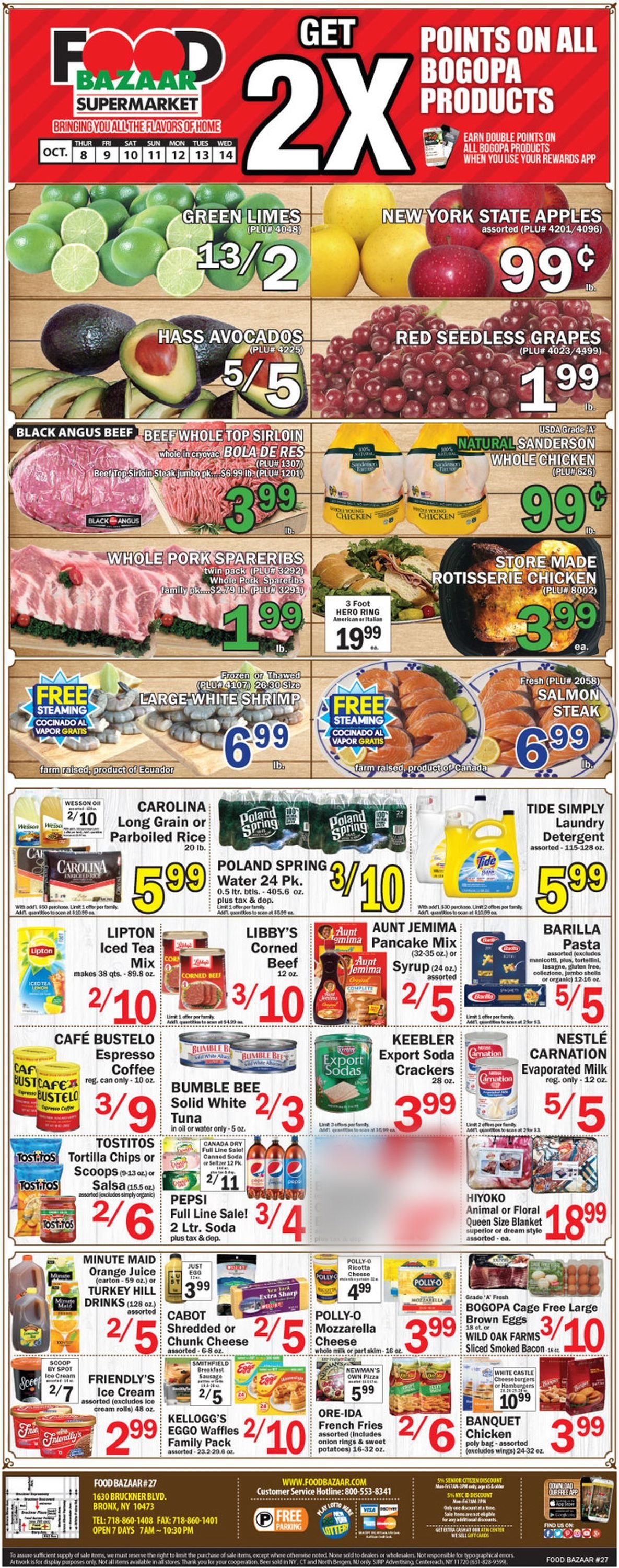 Food Bazaar Weekly Ad Circular - valid 10/08-10/14/2020
