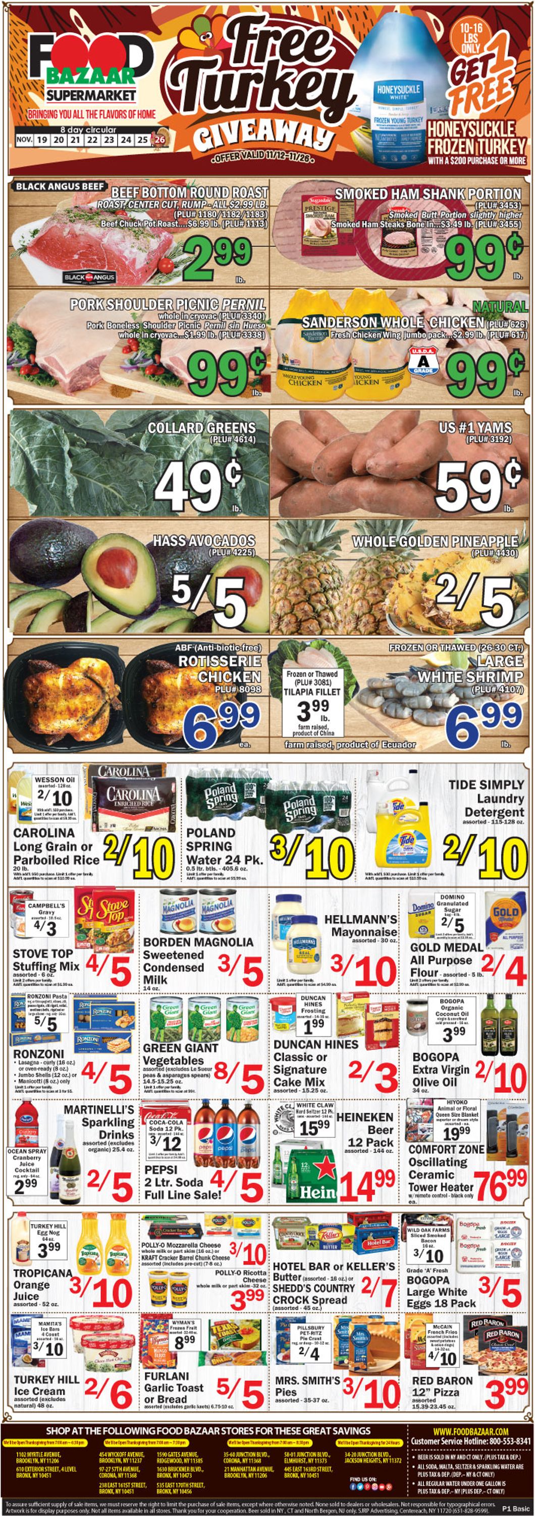 Food Bazaar Weekly Ad Circular - valid 11/19-11/25/2020
