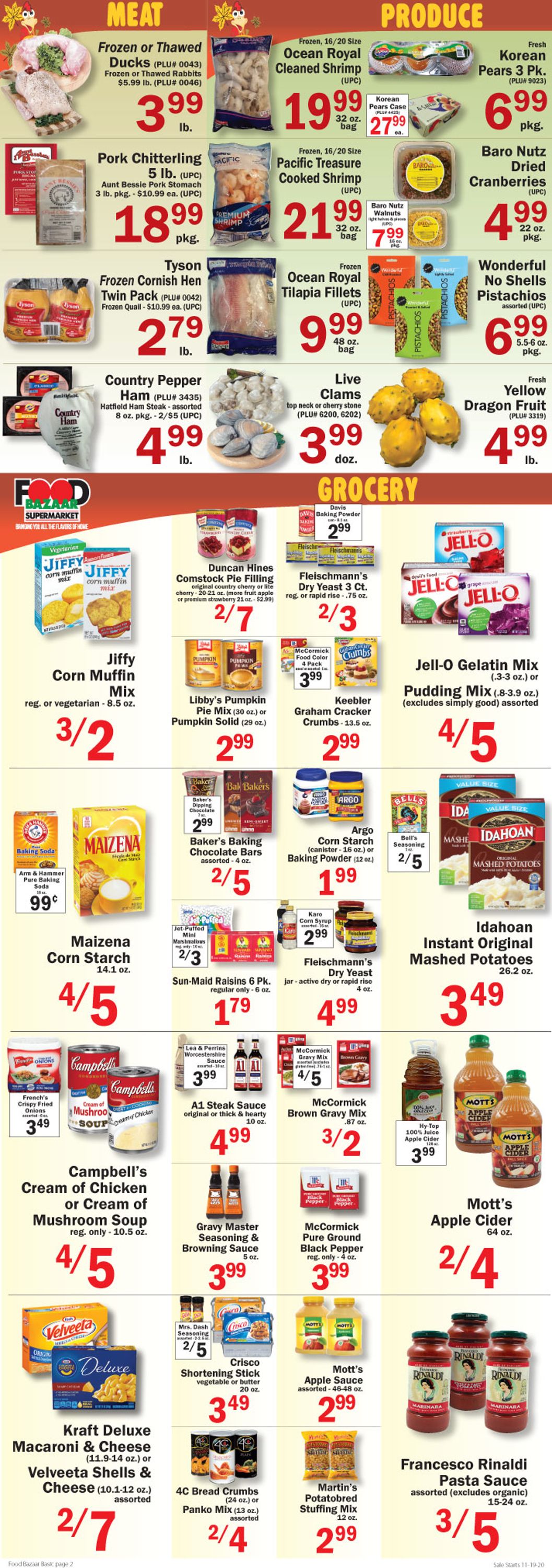 Food Bazaar Weekly Ad Circular - valid 11/19-11/25/2020 (Page 2)