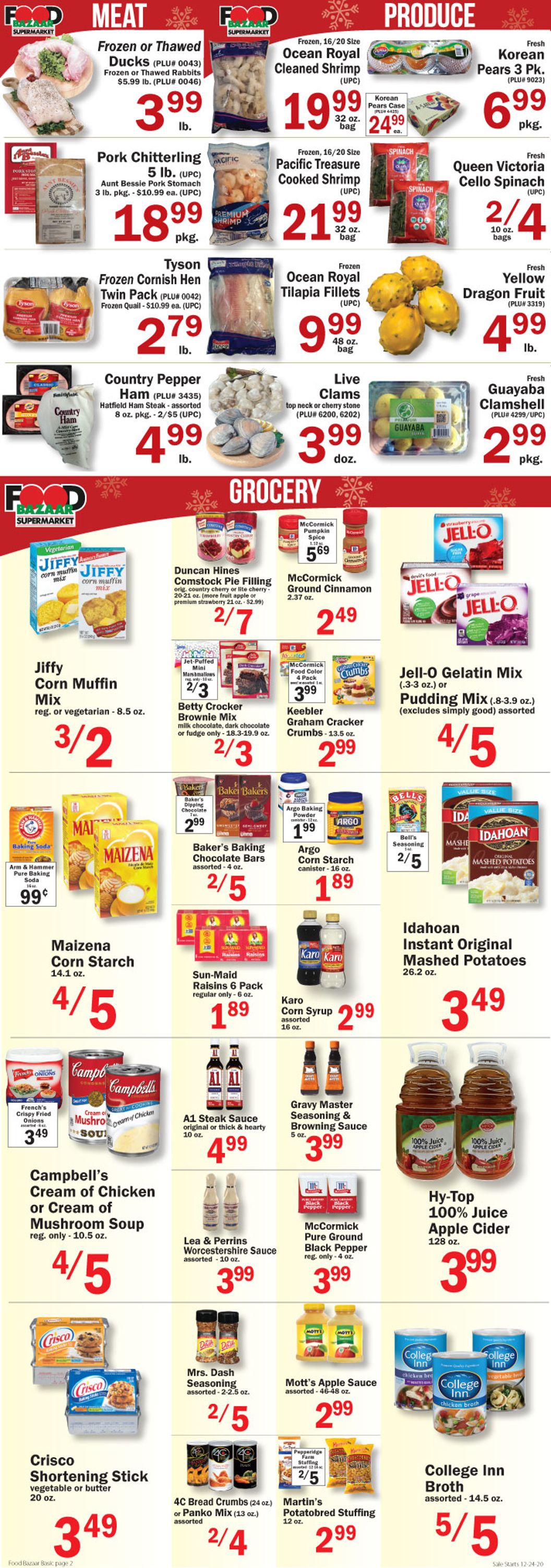 Food Bazaar Weekly Ad Circular - valid 12/24-01/01/2021 (Page 2)