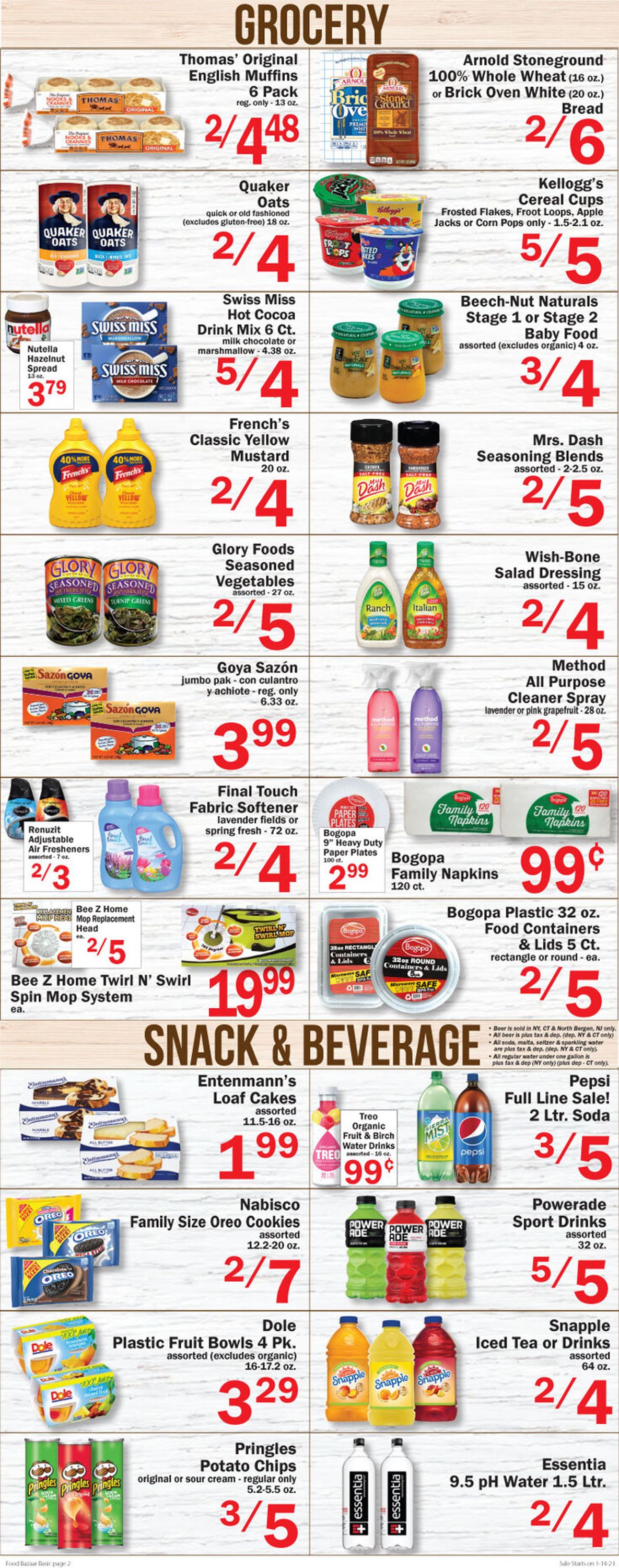 Food Bazaar Weekly Ad Circular - valid 01/14-01/20/2021 (Page 2)