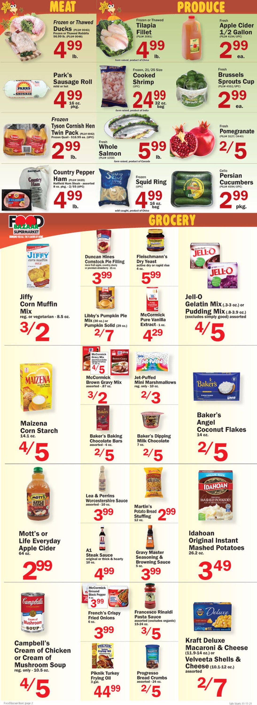 Food Bazaar Weekly Ad Circular - valid 11/11-11/17/2021 (Page 2)