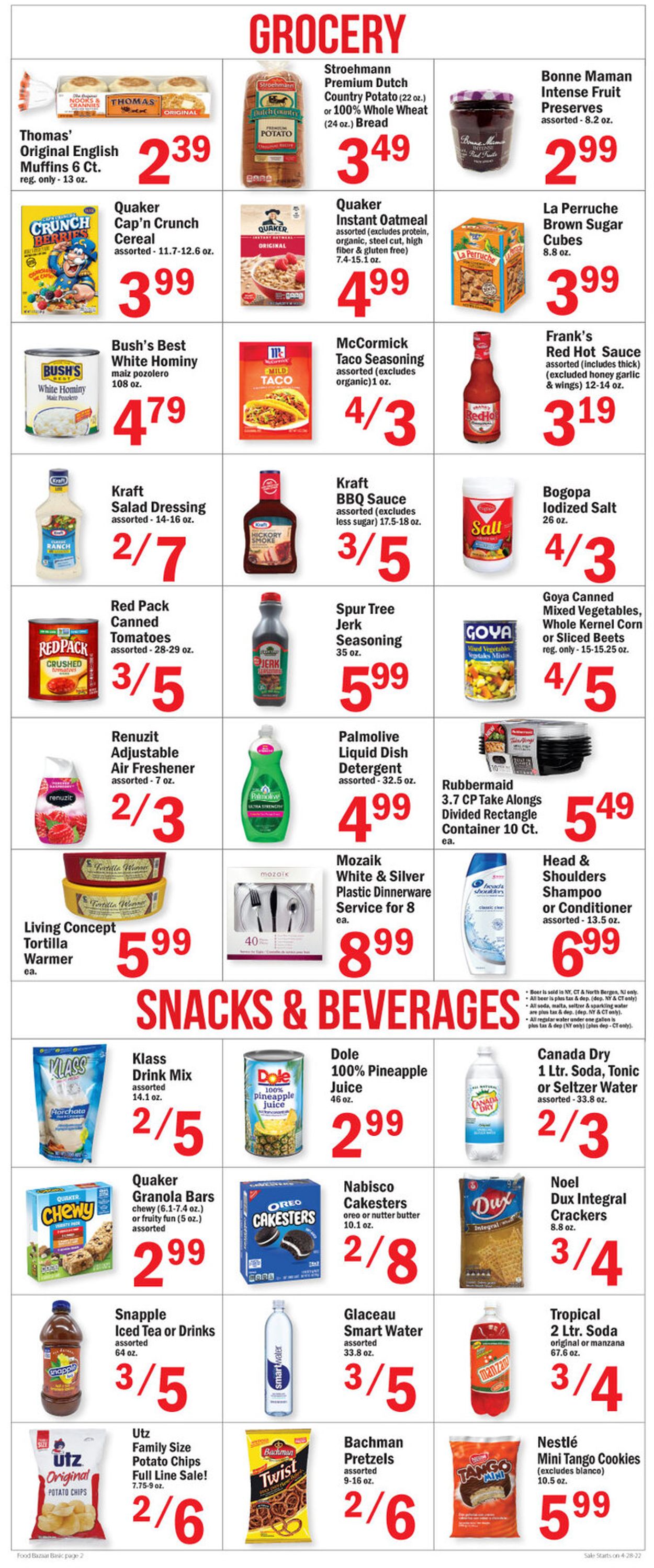 Food Bazaar Weekly Ad Circular - valid 04/28-05/04/2022 (Page 2)